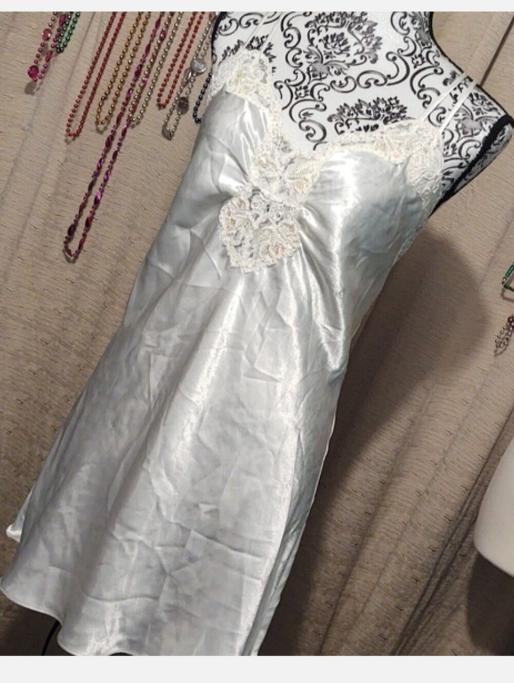 Victoria's Secret Vintage Satin Nighty Med